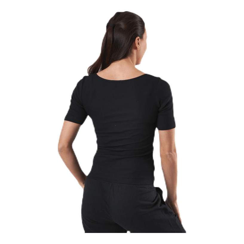 T-shirt Ribbed Black