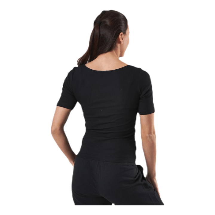 T-shirt Ribbed Black