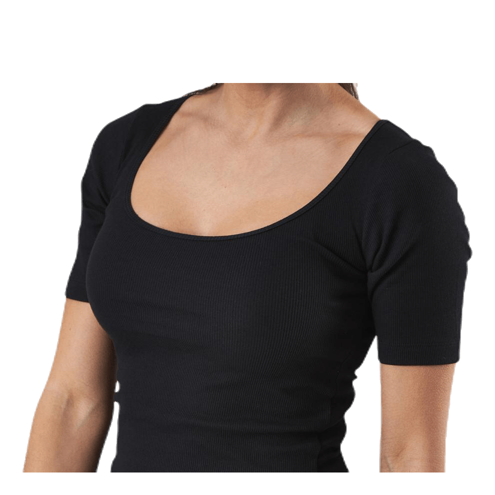 T-shirt Ribbed Black