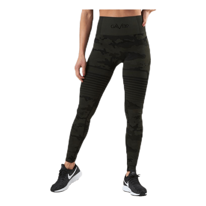 Seamless Camo Leggings Patterned/Black