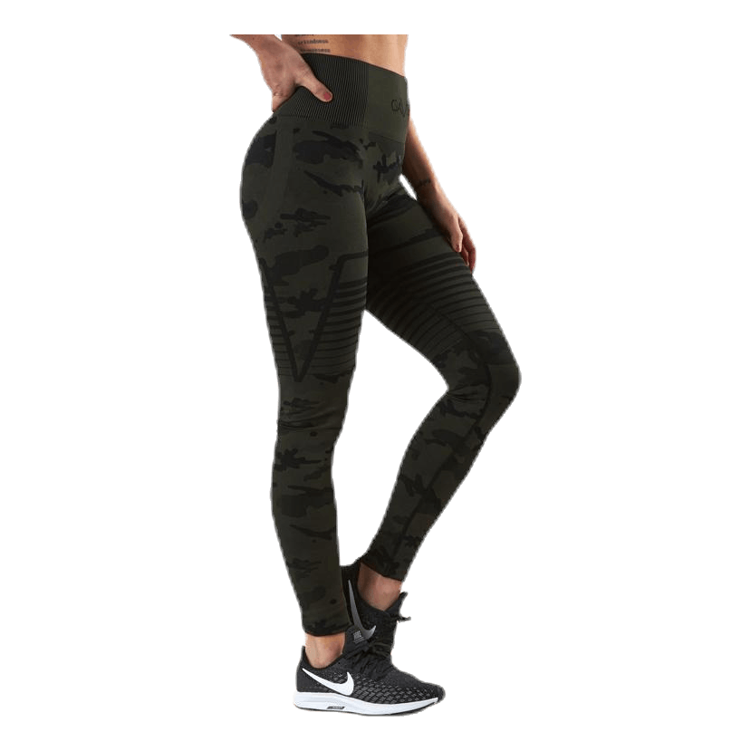 Seamless Camo Leggings Patterned/Black
