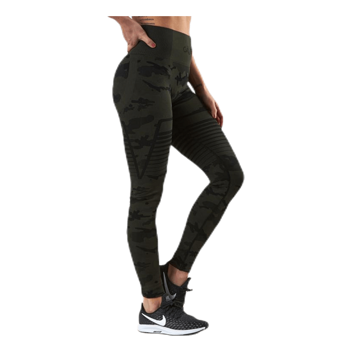 Seamless Camo Leggings Patterned/Black