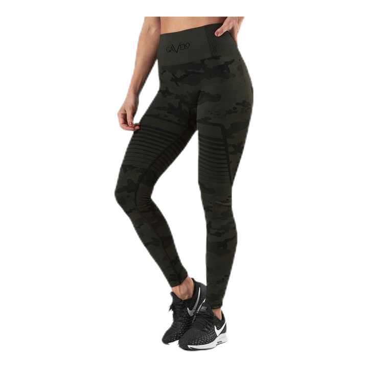 Seamless Camo Leggings Patterned/Black