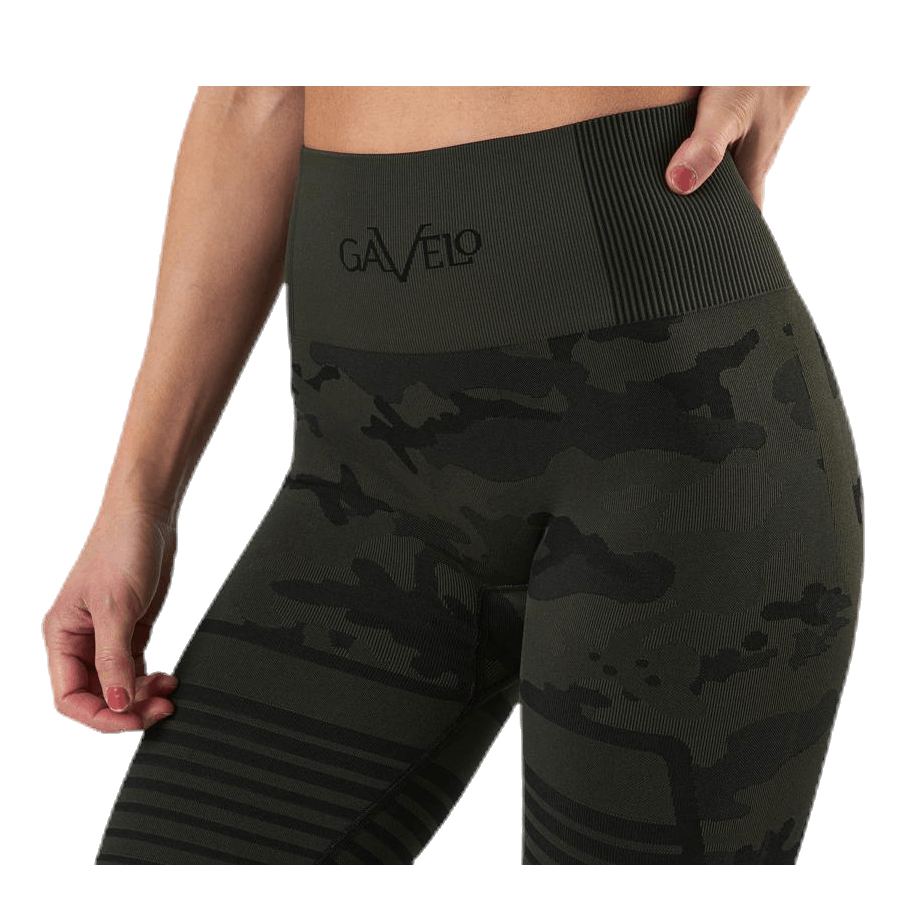 Seamless Camo Leggings Patterned/Black