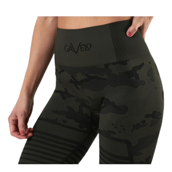 Seamless Camo Leggings Patterned/Black