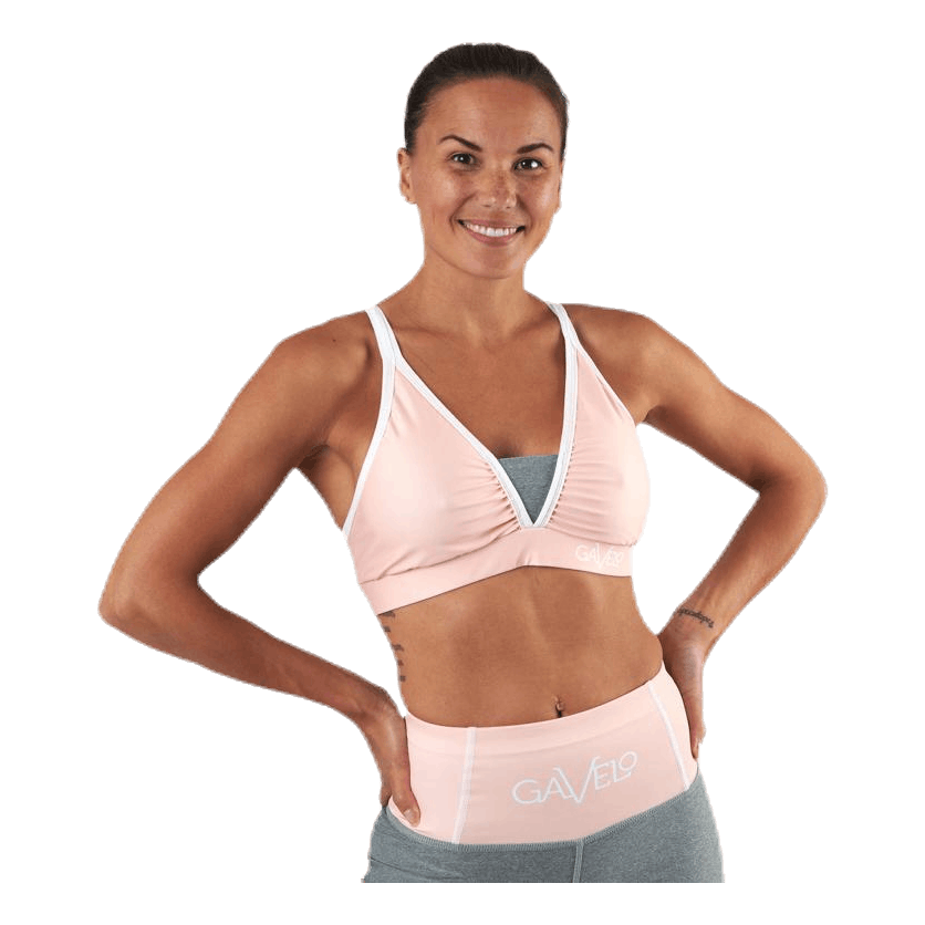 Peach Swirl Sports Bra Orange