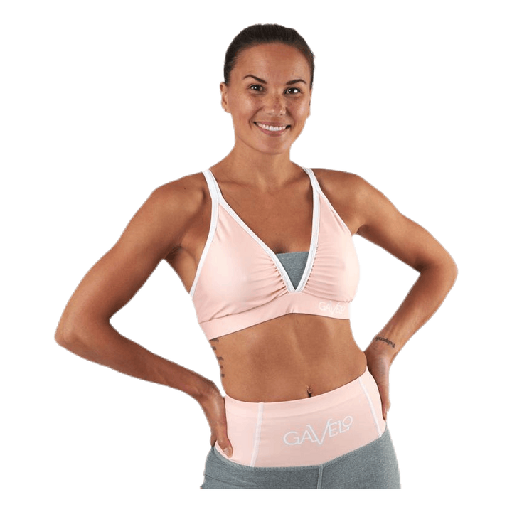 Peach Swirl Sports Bra Orange