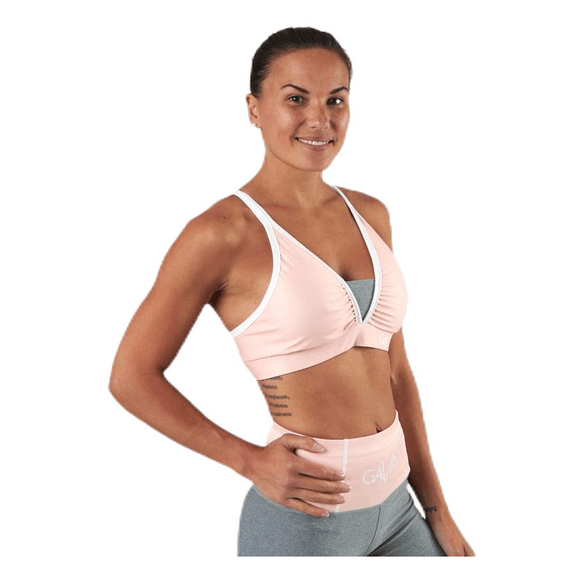 Peach Swirl Sports Bra Orange