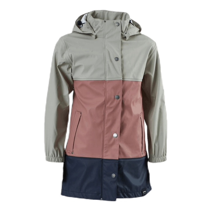 Junior Imber Rain Coat Pink/Blue/Grey