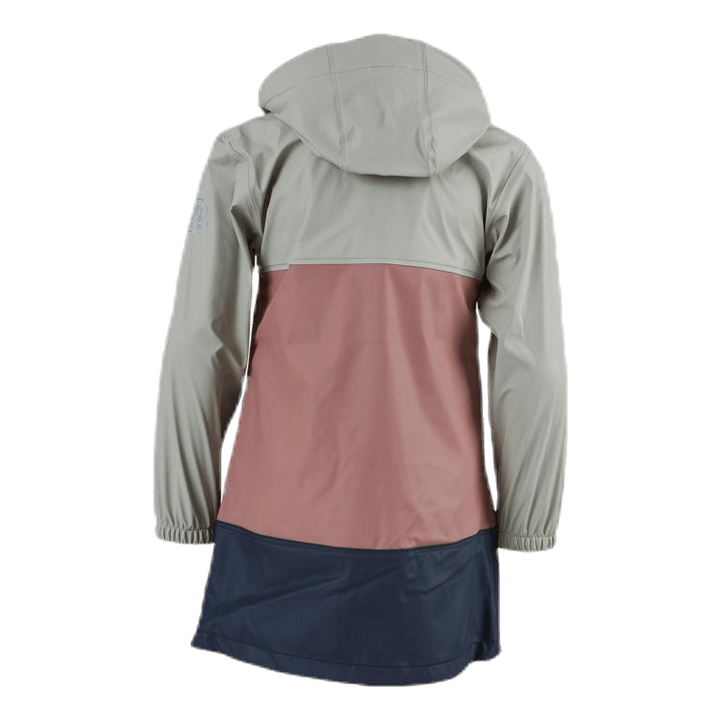 Junior Imber Rain Coat Pink/Blue/Grey