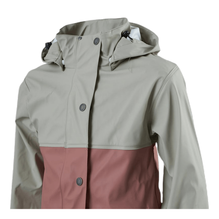 Junior Imber Rain Coat Pink/Blue/Grey