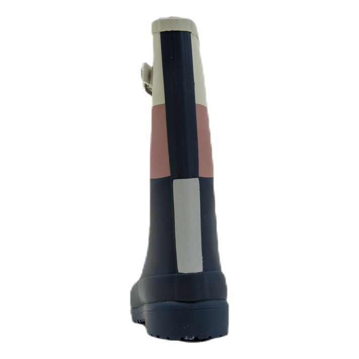 Junior June Rubber Boot Blue/Pink/Grey