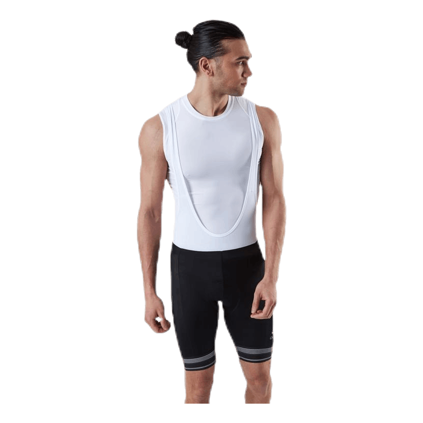 Fujin Tights Short Suspenders Bib White/Black