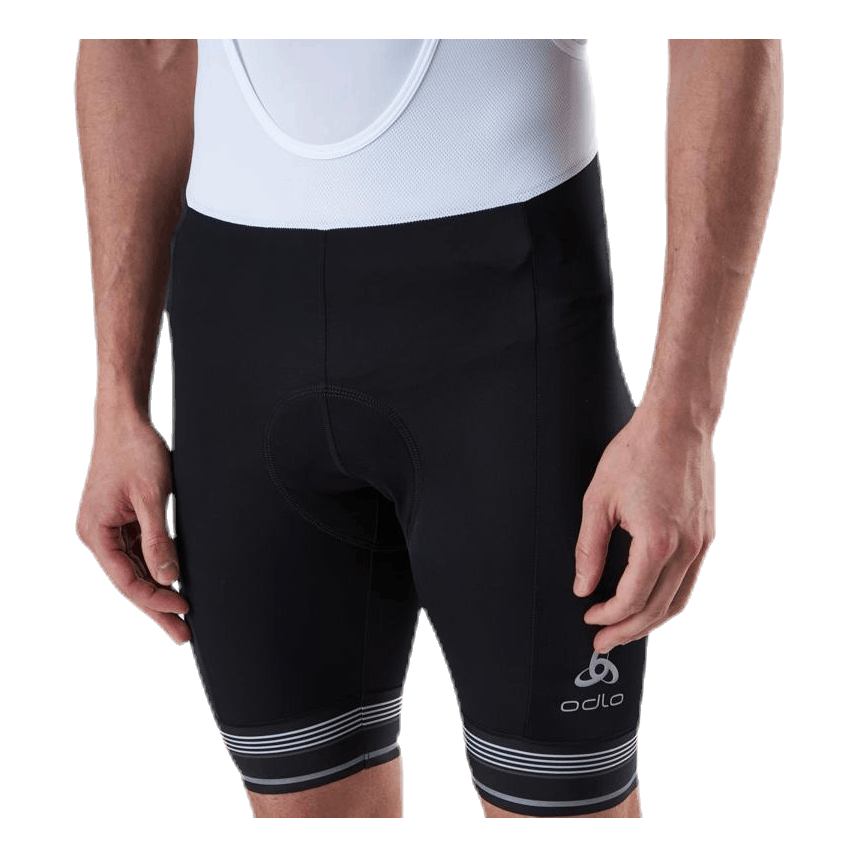 Fujin Tights Short Suspenders Bib White/Black