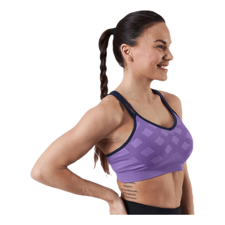 Merino Seamless Strappy Bra Purple