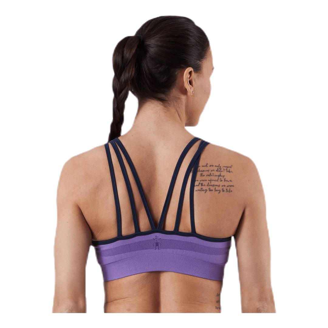 Merino Seamless Strappy Bra Purple