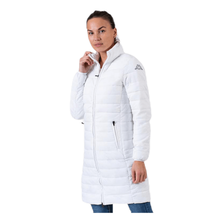 Padded Jacket Long Logo Avera White