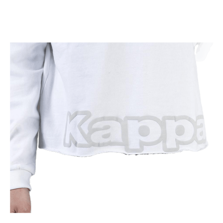 Sweat Hood, Logo Biba White