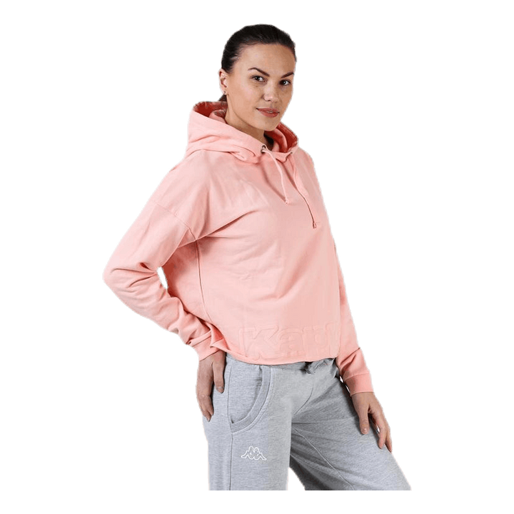 Sweat Hood, Logo Biba Pink