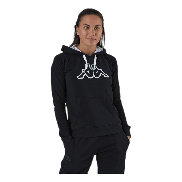 Lady Sweat Hood, Logo Zeleril White/Black