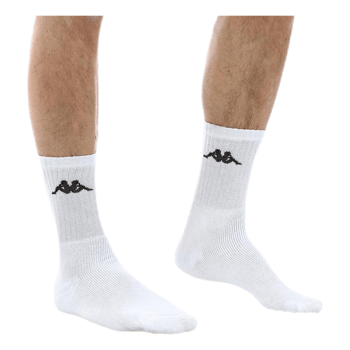 Tennis Trisper Socks 3pk White/Black