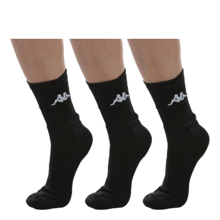 Tennis Trisper Socks 3pk White/Black