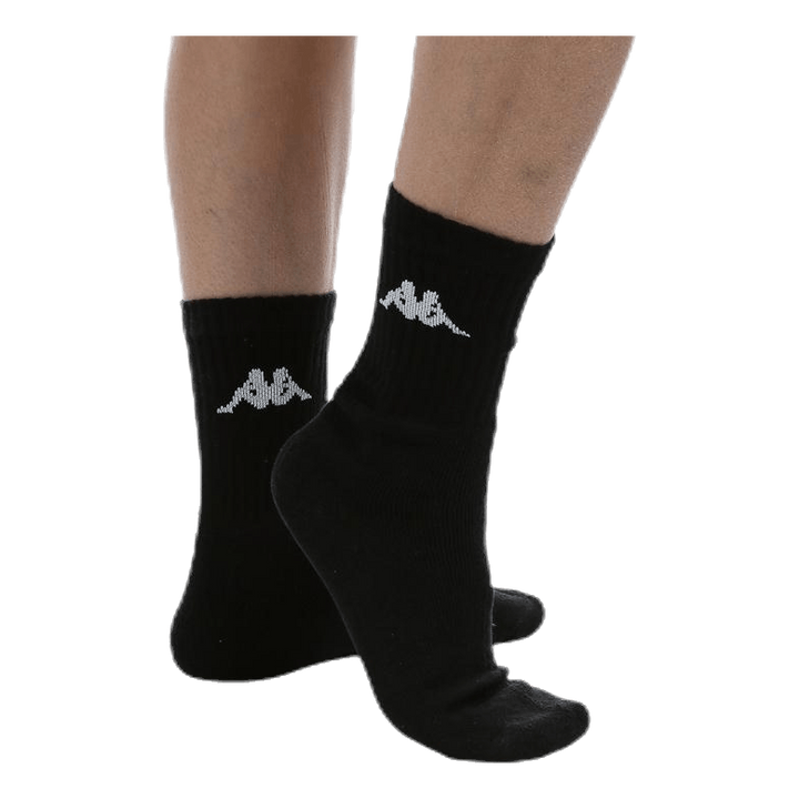 Tennis Trisper Socks 3pk White/Black