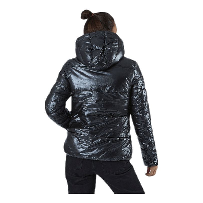 Hooded Polyfilled Jacket Black