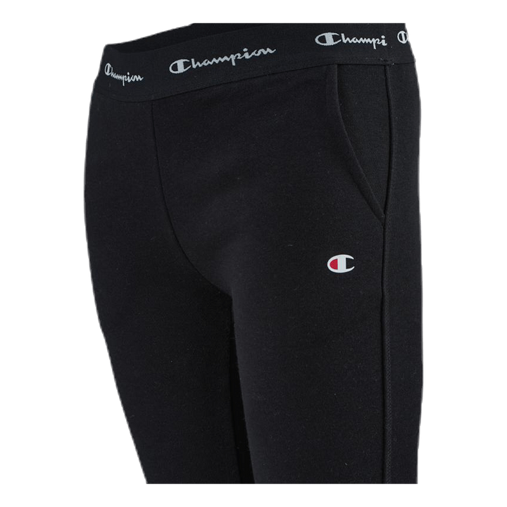 Straight Hem Pants Junior Black
