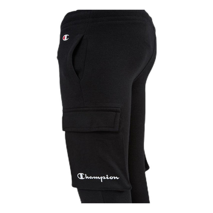 Rib Cuff Pants Junior Black