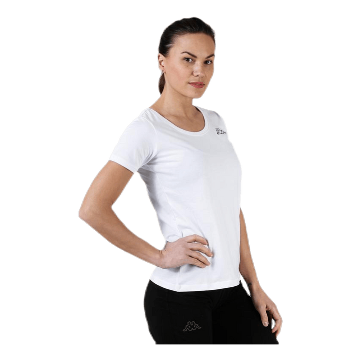 T-Shirt S/S, Logo Momba White