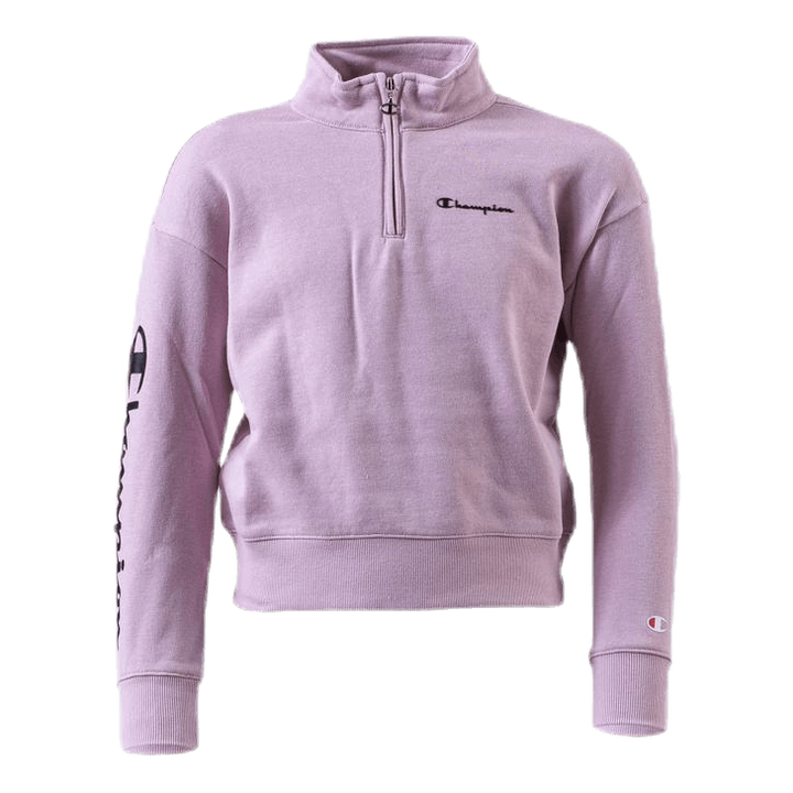 Girls Half Zip Sweatshirt Pink
