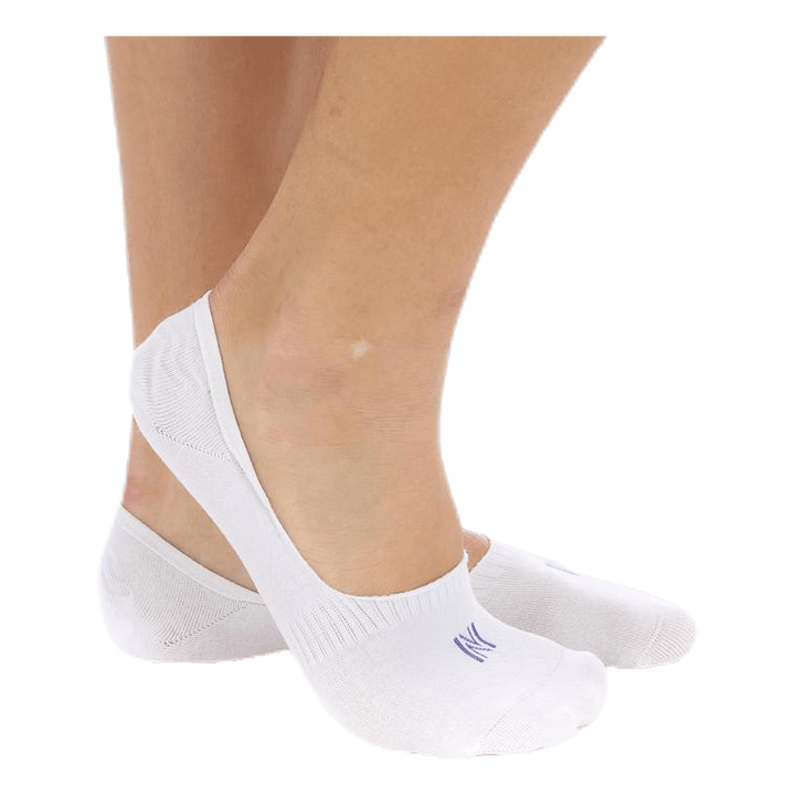 Scarlett 2-pack Invisible Sock Lady White