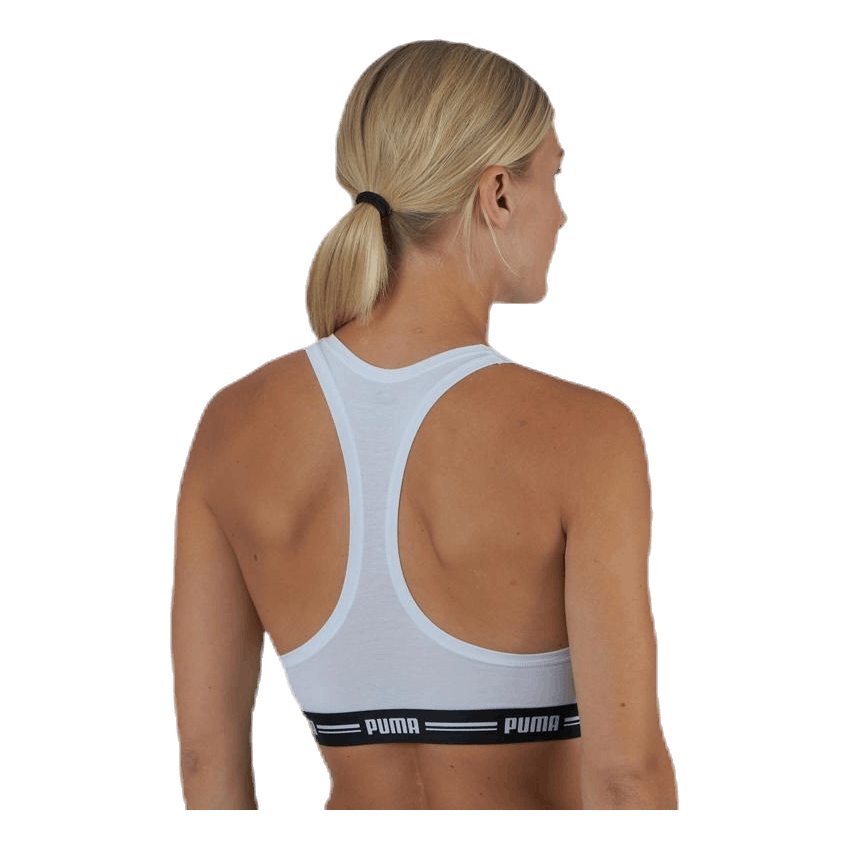 Iconic Racer Back Top White