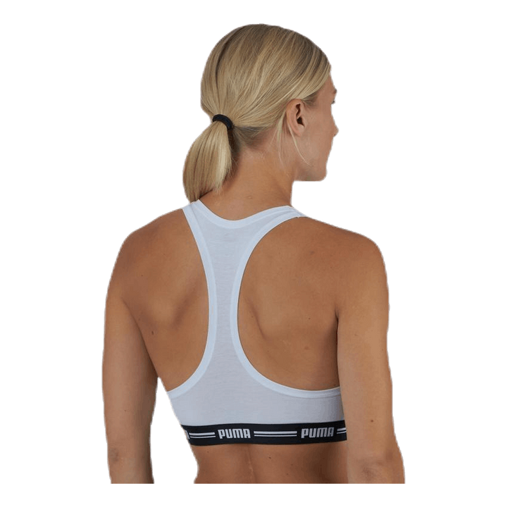 Iconic Racer Back Top White