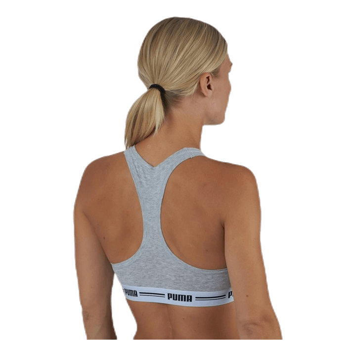 Iconic Racer Back Top Grey