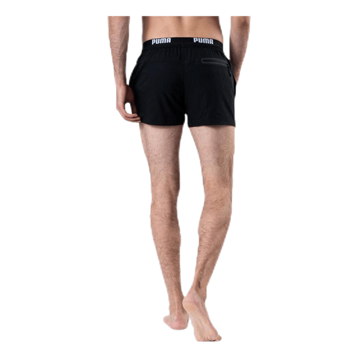 Logo Short Length Swim Shorts Black