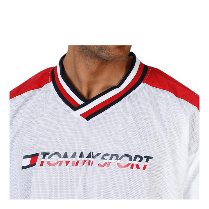 Pull Over Jacket With Rib Red