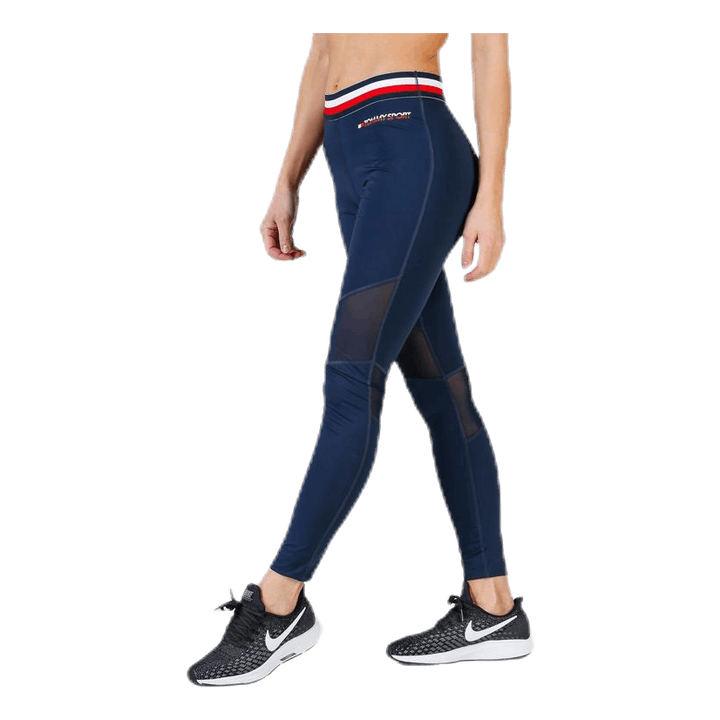 Legging With Mesh Full Length Blue