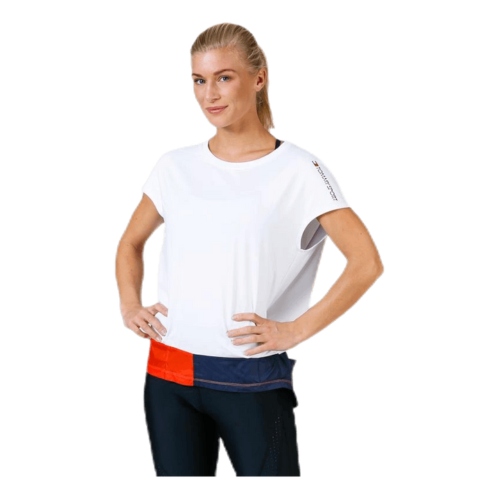 T-Shirt With Colourblock White