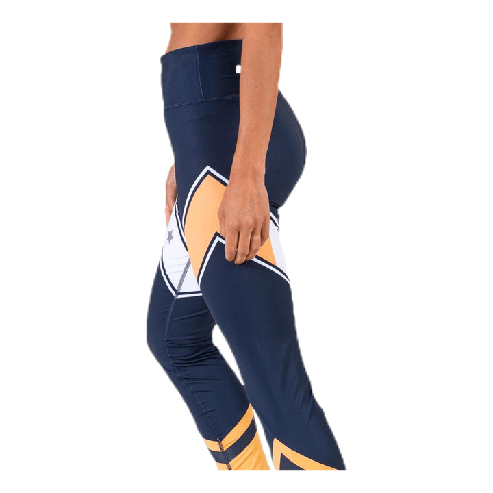 Block Legging Stars Full Length Blue