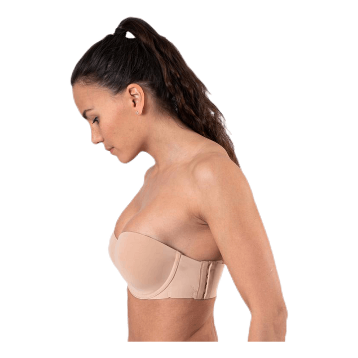 Light Lined Strapless Beige