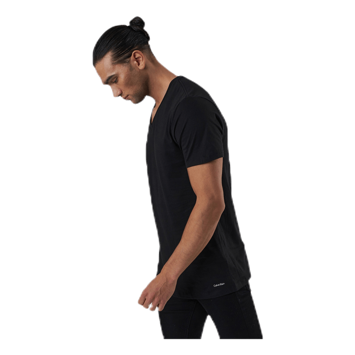 S/S V Neck 3-Pack Black