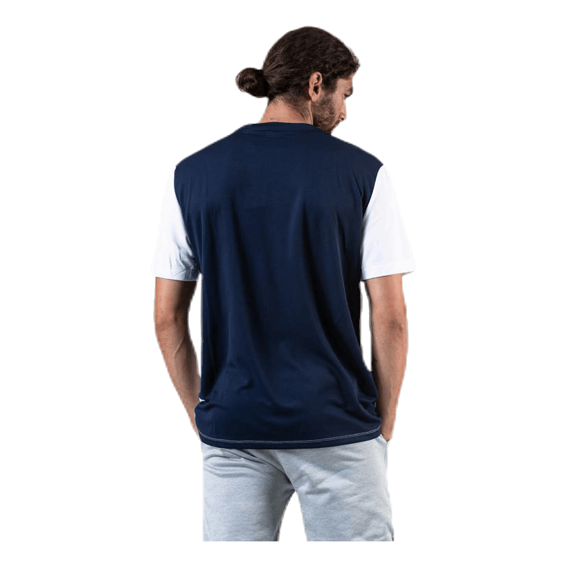 Colourblock Logo Tee White