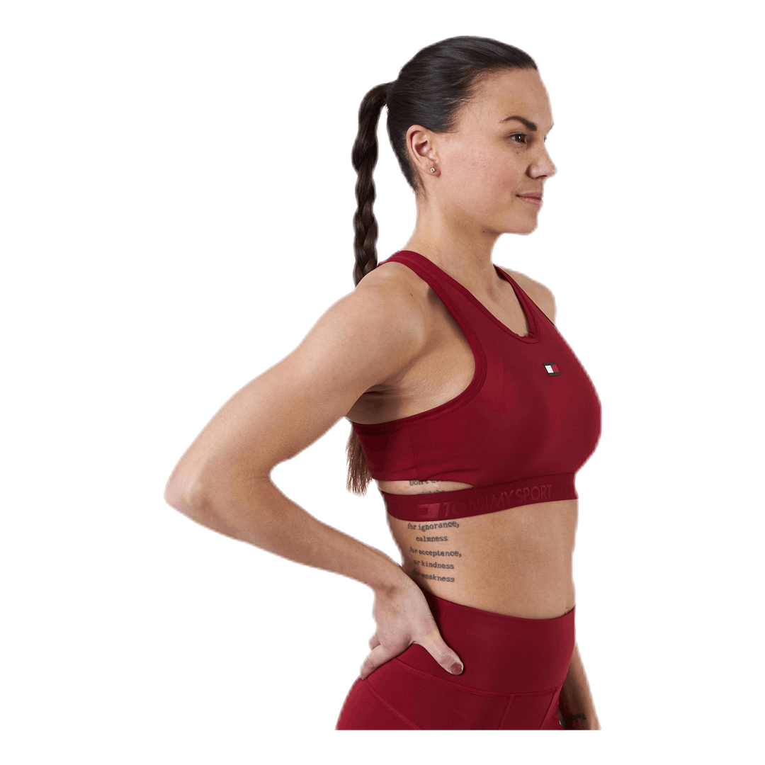 Low Support Removable Pads Bra Red