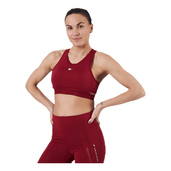 Low Support Removable Pads Bra Red