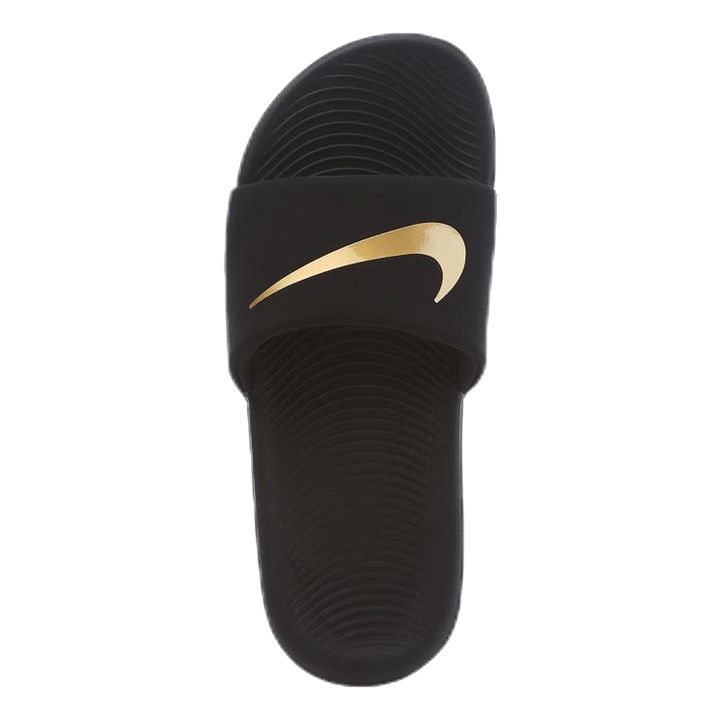 Kawa Little/Big Kids' Slides BLACK/METALLIC GOLD