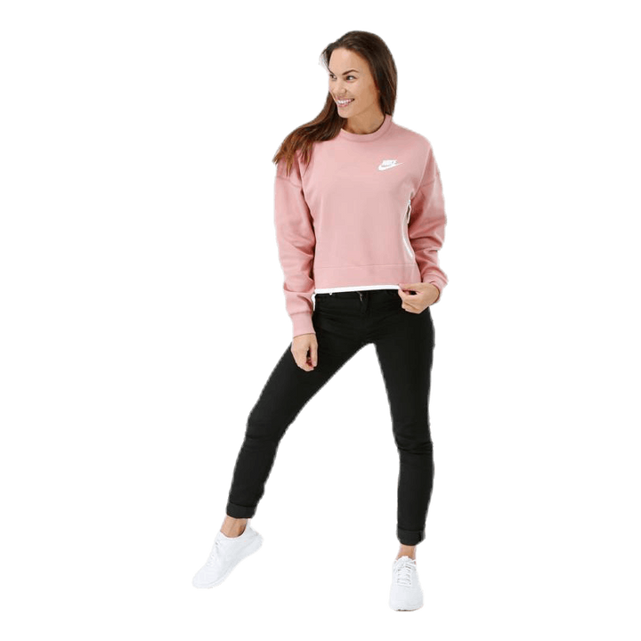 Tech Fleece Crew Pink/White