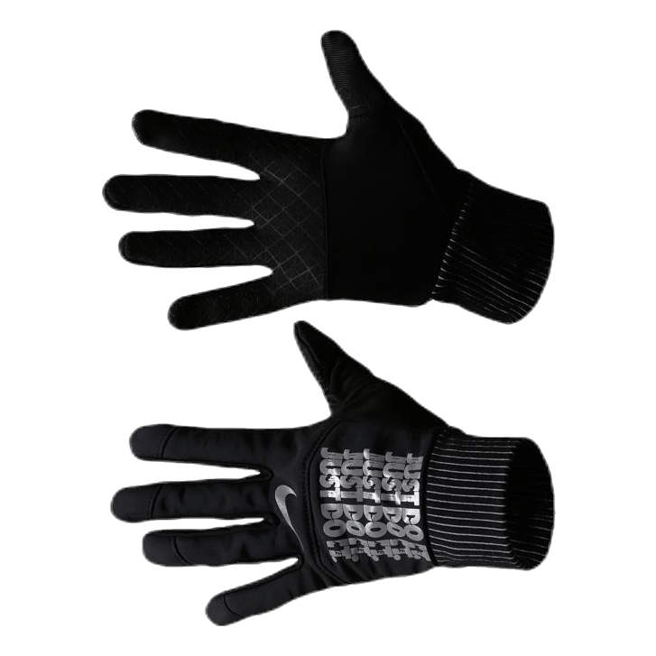 JDI Flash Shield Running Gloves Black/Silver