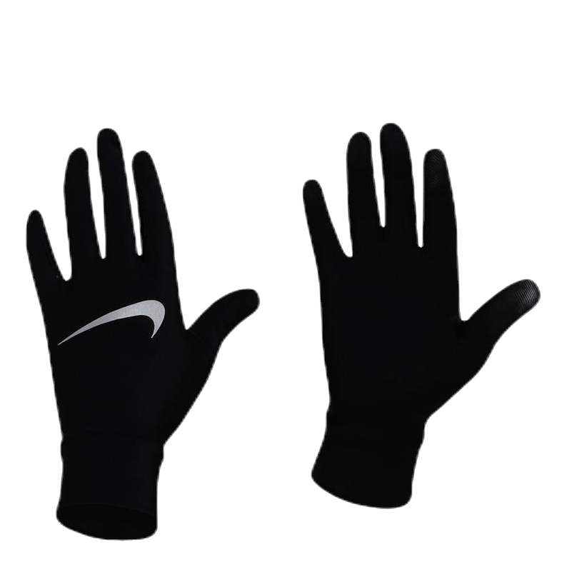Lightweight Tech Running Gloves Black/Silver